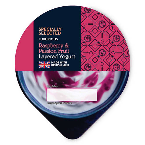 Raspberry & Passion Fruit Layered Yogurt | ALDI UK